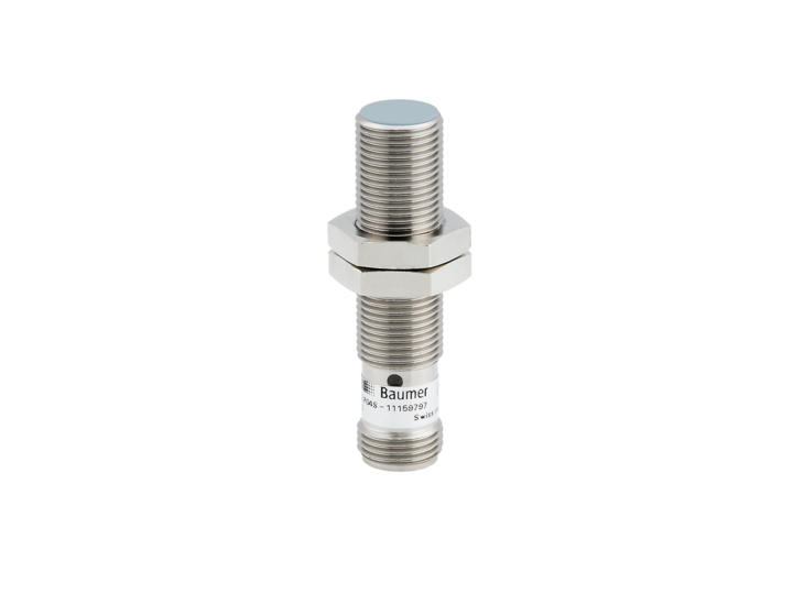 Inductive Proximity Switch $109 Baumer  Inductive Proximity Switch, Cylindrical Threaded  Shape, 50 mm Length M12 Connector Connection Type Port LED Red NPN NPN  Break Function (NC)